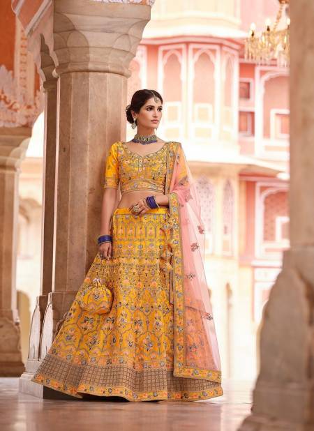 Masturd Colour VASTREY 5 Heavy Fancy Wedding Wear Bridal Embroidery Work Latest Lehenga Choli Collection 8506